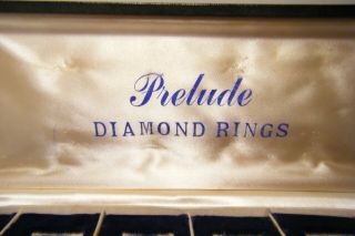 VTG PRELUDE DIAMOND RINGS DISPLAY CASE ORGANIZER FOR 12 RINGS 2