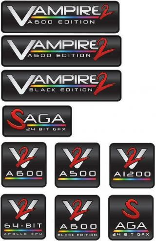 Commodore Amiga Vampire 2 Decal Set