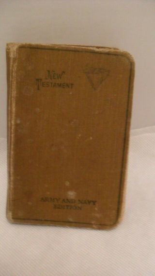Vintage Wwi Army And Navy Pocket Testament From The American Bible Society