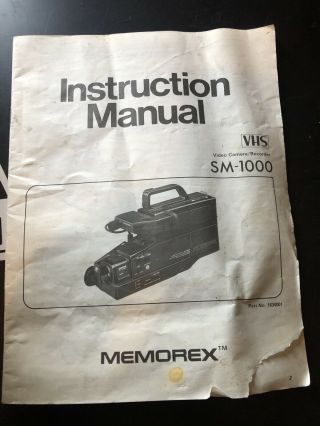 Memorex Vintage SM - 4200 HQ VHS Video Recorder Camcorder 2