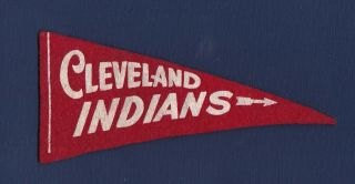 Cleveland Indians Vintage Mini Felt Baseball Pennant