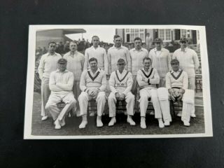 Vintage 1938 Kent County Cricket Club Postcard Size