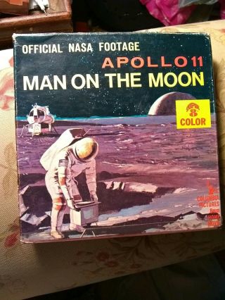 Apollo 11 Man On The Moon 8mm Film 8 Color Official Nasa Footage
