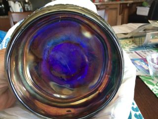 CARNIVAL GLASS NORTHWOOD VINTAGE GRAPE AND CABLE AMETHEST PURPLE 6 