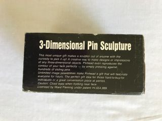 Vintage Pinhead Pin Sculpture Novelty 3 - D Dimensional Desk Gemmy Inc 3