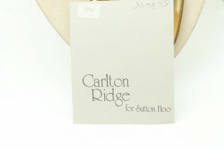 Vintage ’92 Sutton Hoo Carlton Ridge Gold ONYX NECKLACE 8