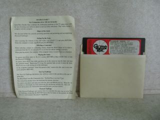 Double Dare Commodore 64 by GameTek 5.  25 ' floppy disk 1988 w/ instruct 3