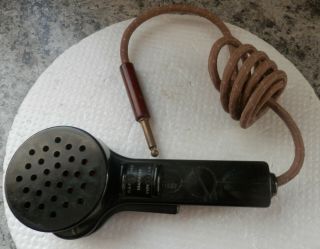 Vintage - Raf Bakelite Type 49 Microphone - 10a/14844 - C/w Cable And Plug.
