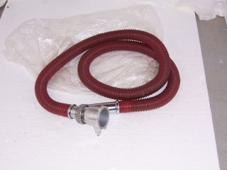 Vintage Kirby Vacuum cleaner Hose w/ Medal Coupling Red Attachment 5