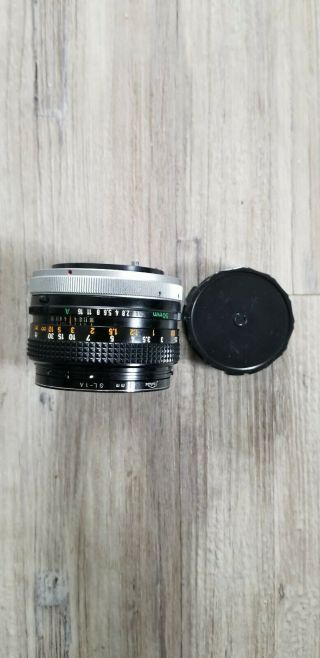 Canon Lens Fd 50mm 1:1.  8 Sc Vintage 1410202 With Cap