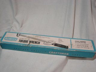 Vintage Sears Craftsman Torque Wrench Model 9 - 44641 ½ " Drive Usa 0 - 150 Ft.  Lb.
