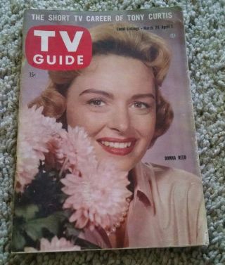 Vintage 1960 Donna Reed Tv Guide Vol 8 13 Classic Marlboro Advertising