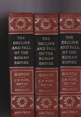 The Decline and Fall of the Roman Empire - Gibbon - In seven volumes (AMS) - 1974 5