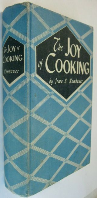 Vintage 1943 Joy Of Cooking Hardcover Irma S.  Rombauer World War Ii 2 Blakiston