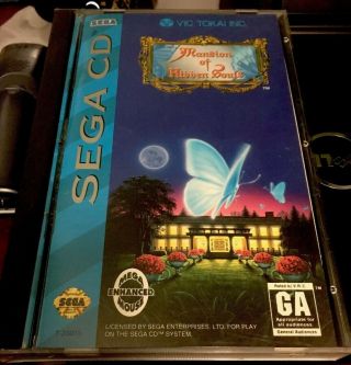 Vintage Sega Cd Game Mansion Of Hidden Souls - In