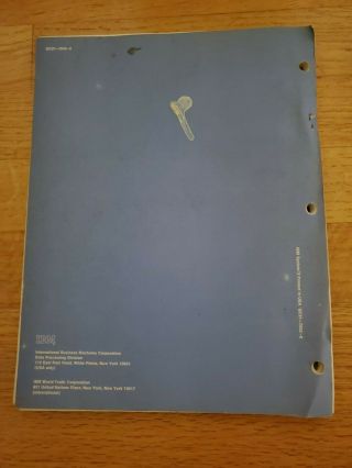 Vintage IBM System 3 Disk System Concepts & Programming Programmer Guide 2