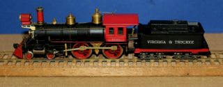 Vintage Pocher Rivarossi V&t 4 - 4 - 0 Reno Steam Locomotive Runs Well