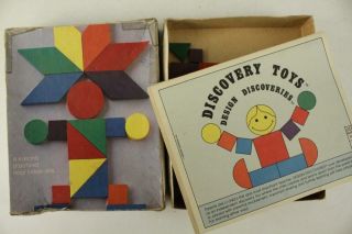 Vintage Wood Blocks Discovery Toys Ages 3 - 8 Preschool Pinehurst Enterprises