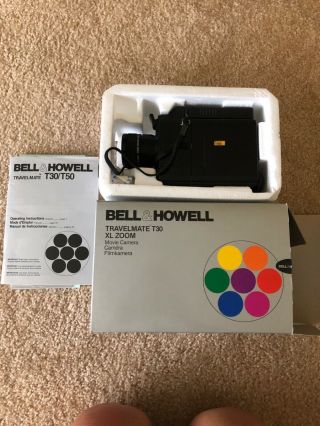 Vintage Bell & Howell Travelmate Movie Camera T30
