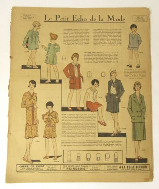 Vintage Le Petit Echo de la Mode - 16 Mar 1930 - Women ' s fashion & illustrations 2