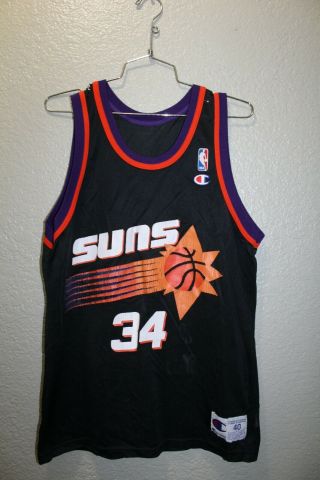 Vintage Charles Barkley Phoenix Suns Champion Jersey 34 Size 40