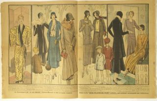 Vintage Le Petit Echo de la Mode - 9 Feb 1930 - Women ' s fashion & illustrations 4