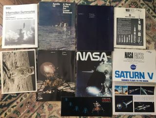 14 Vintage Nasa Apollo Saturn V Literature Space 1960 