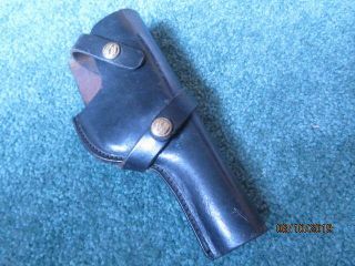 Vintage Brauer Bros.  Leather Pistol Holster Moose Brand H24 Brothers Gun