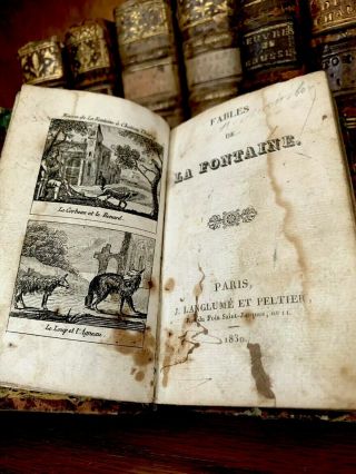 1830 Fables Of La Fontaine Illustrated Edition