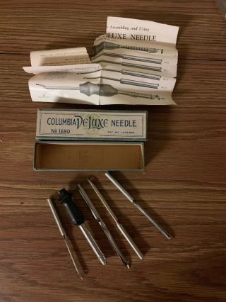 Vintage Columbia Deluxe Needle With Different Points No.  1690