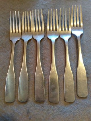 Oneida Community Cimarron Set Of 6 Dinner Forks Vintage Stainless Flatware Guc