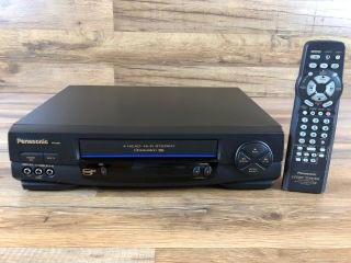 Panasonic Pv - 9451 4 Head Omnivision Vcr Vhs Player Recorder W/ Remote
