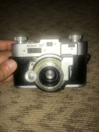 Vintage Kodak 35 No.  1 Kodamatic Special Film Camera With Case Very