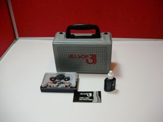 Vintage Allsop 3 Audio Cassette Deck Cleaner Kit - Silver Case