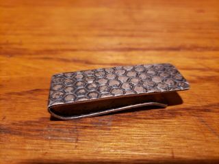 Vintage Tiffany & Co Sterling Silver.  925 Honeycomb Pattern Money Clip