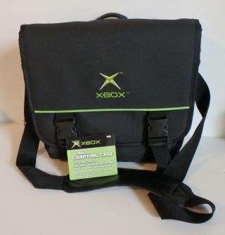 Vintage Official Microsoft Xbox Carrying Case Travel Bag - Euc/ln