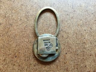 VINTAGE MEXICO TAXCO 925 STERLING SILVER KEYCHAIN 4