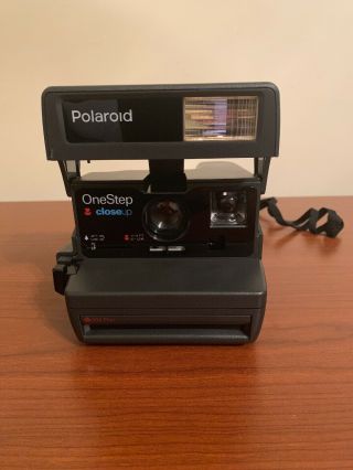 Vintage Polaroid One Step Close Up Camera 600 Film Flash Instant Photo