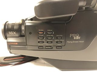 VINTAGE RCA Pro Edit VHS Camcorder Model CC507 - WITH ACCESSORIES,  BAG 4