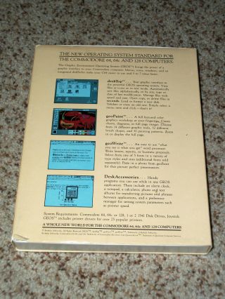 GEOS Graphic Environment Operating System Version 1.  2 Commodore 64 64C 128 C64 2
