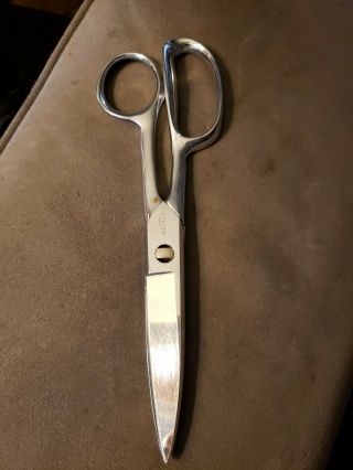 Cutco 8” Chef Kitchen Scissors (shears) Made In Usa Vintage Chrome 2 Pc