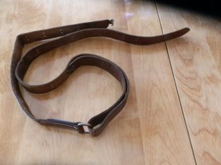 Vintage Leather Sling Red Head 158t Period Piece Fully Adjustable