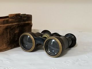 Vintage Vendome Paris Opera/ Theater Glasses Binoculars Leather Case