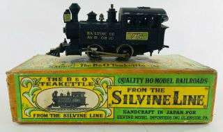 Vintage B&o Teakettle Ho Locomotive Silvine Model Importers Japan Box