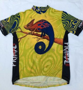 Primal Wear Vintage Biking Cycling Jersey Shirt Lizard Men 