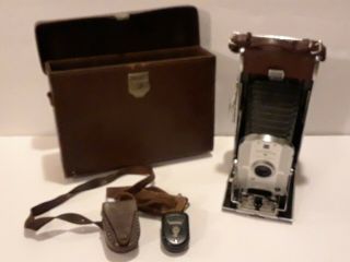 Vintage Polaroid Model 95 Folding Bellows Film Land Camera W/ Case