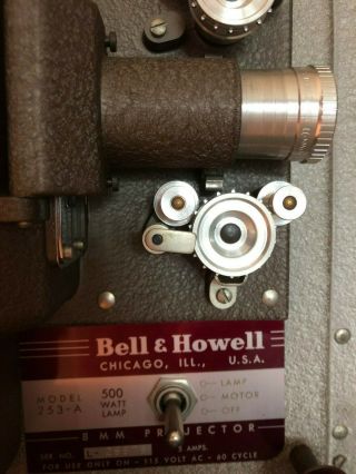 Vintage Bell & Howell 253a 8mm Film Projector