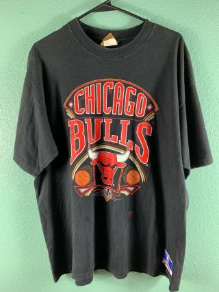 Vtg Nutmeg Chicago Bulls Mens T - Shirt Size L