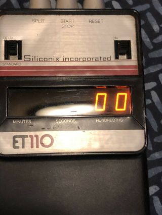 Vintage ACCUSPLIT (siliconic ET110) Electronic Digital Stopwatch USA 2
