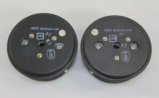 Ampex Black NAB Hub Adapters Lock Down Pair 10 inch Reel to Reel 2